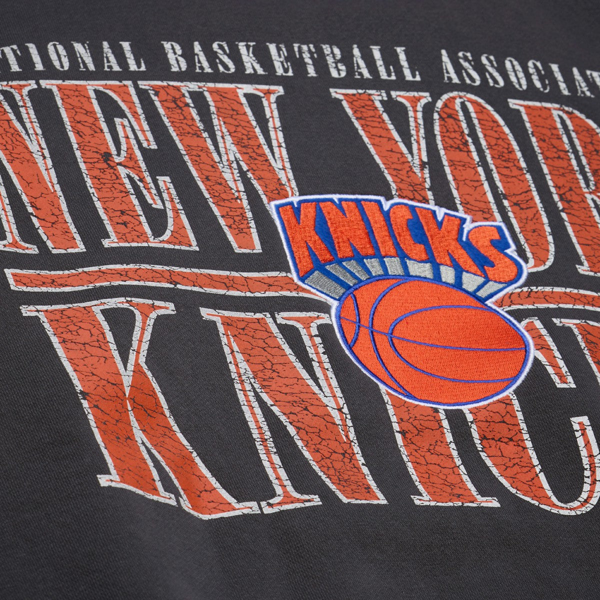 New York Knicks NBA Downtown Collection Fleece Sweatshirt - Black | Mitchell & Ness shop
