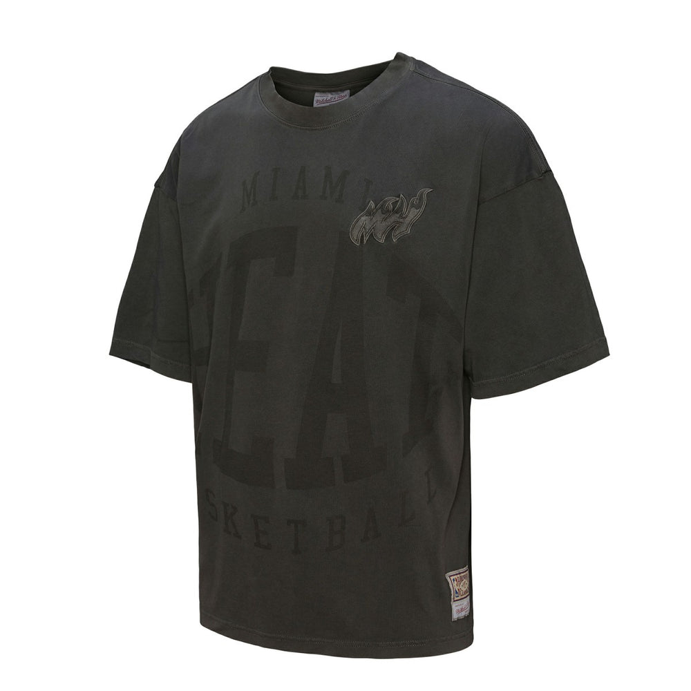 Miami Heat Downtown Collection Premium T-Shirt - Black | Mitchell & Ness on sale