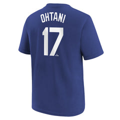 Shohei Ohtani Los Angeles Dodgers Youth 2025 World Series Champions Name & Number T-Shirt - Royal | Nike