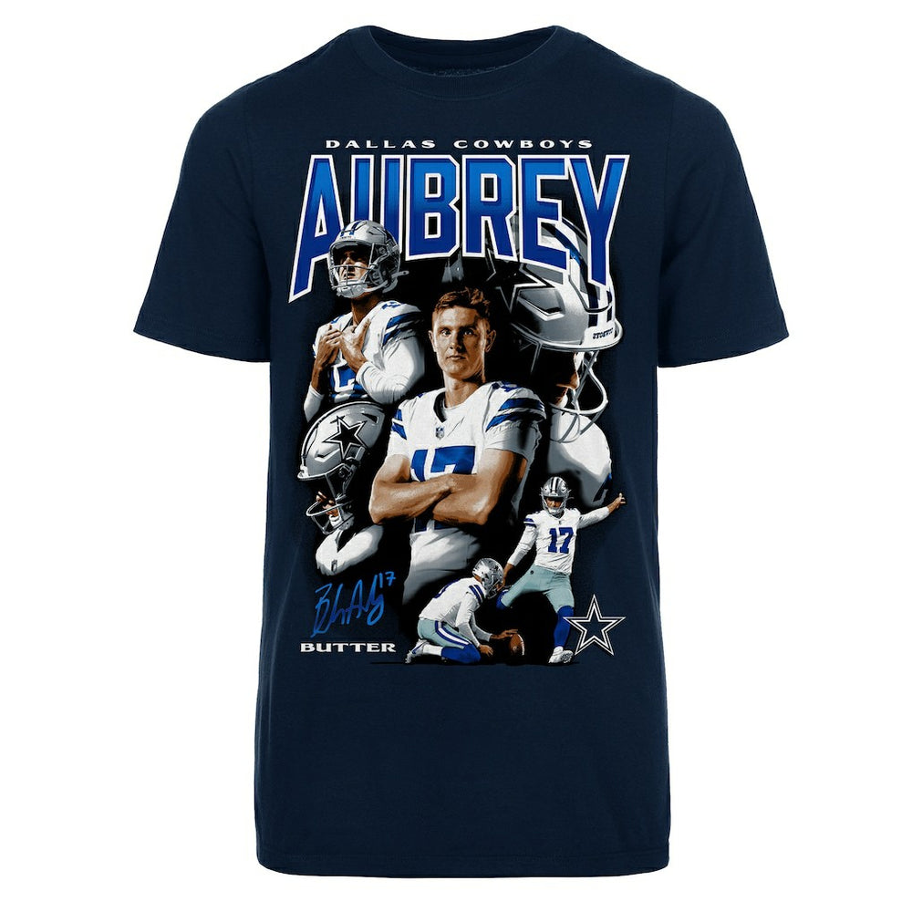 NFL Dallas Cowboys Brandon Aubrey  Youth Collage T-Shirt