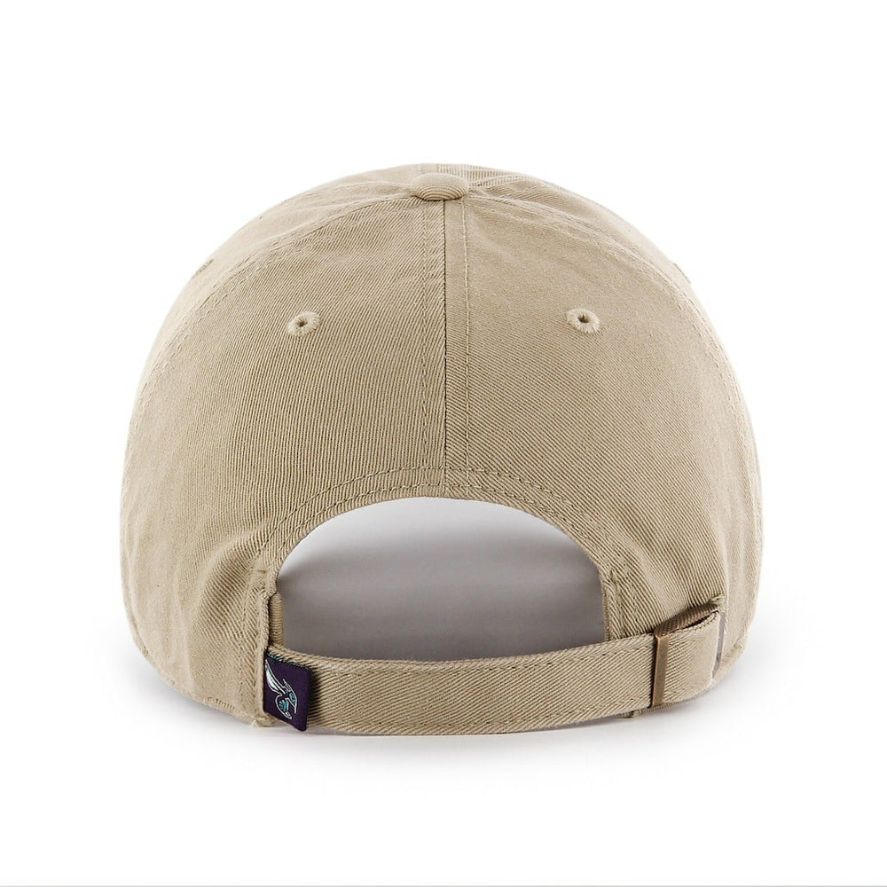 Charlotte Hornets '47 Logo Clean Up Adjustable Hat - Khaki | 47 brand outlet