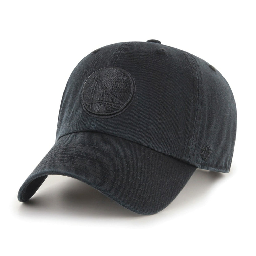 Golden State Warriors '47 Black on Black Clean Up Adjustable Hat | 47 brand sale
