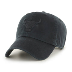 Chicago Bulls '47 Black on Black Clean Up Adjustable Hat | 47 brand for sale
