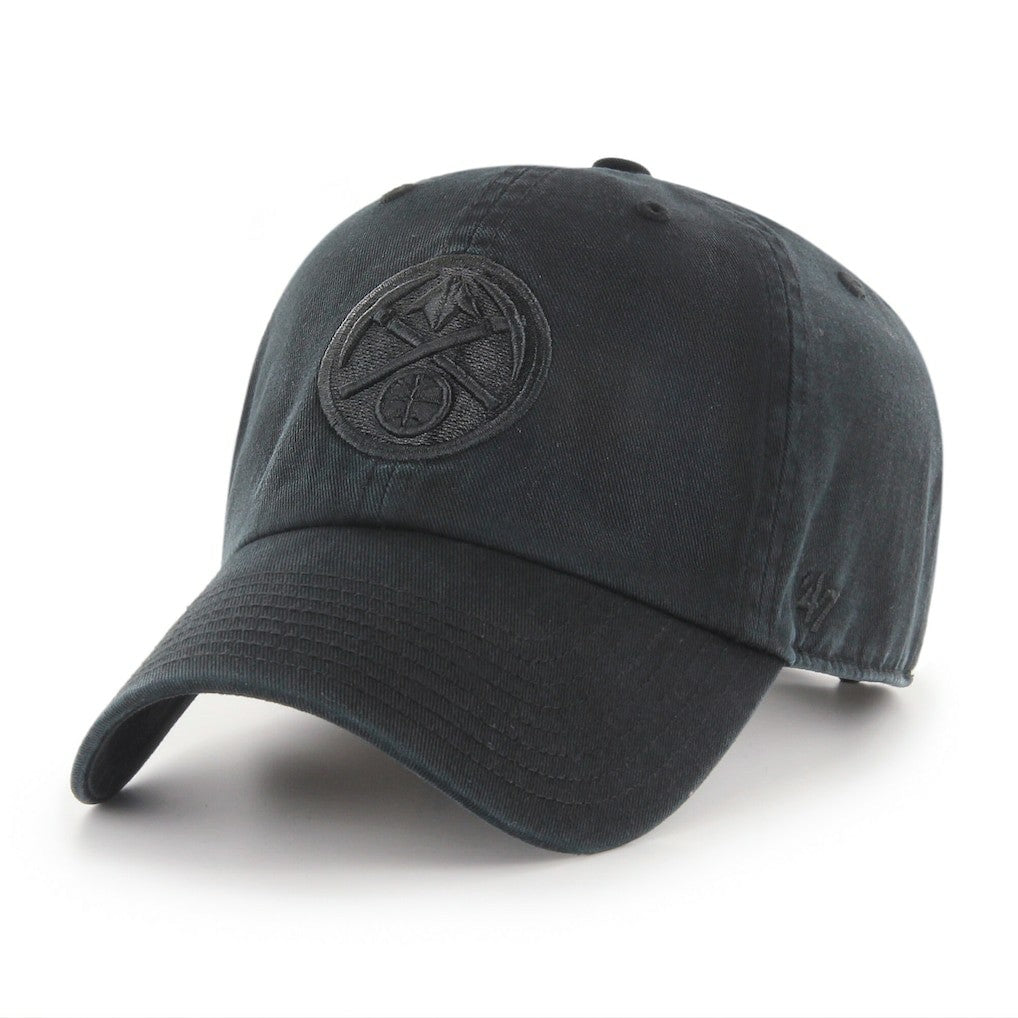 Denver Nuggets '47 Black on Black Clean Up Adjustable Hat | 47 brand discount