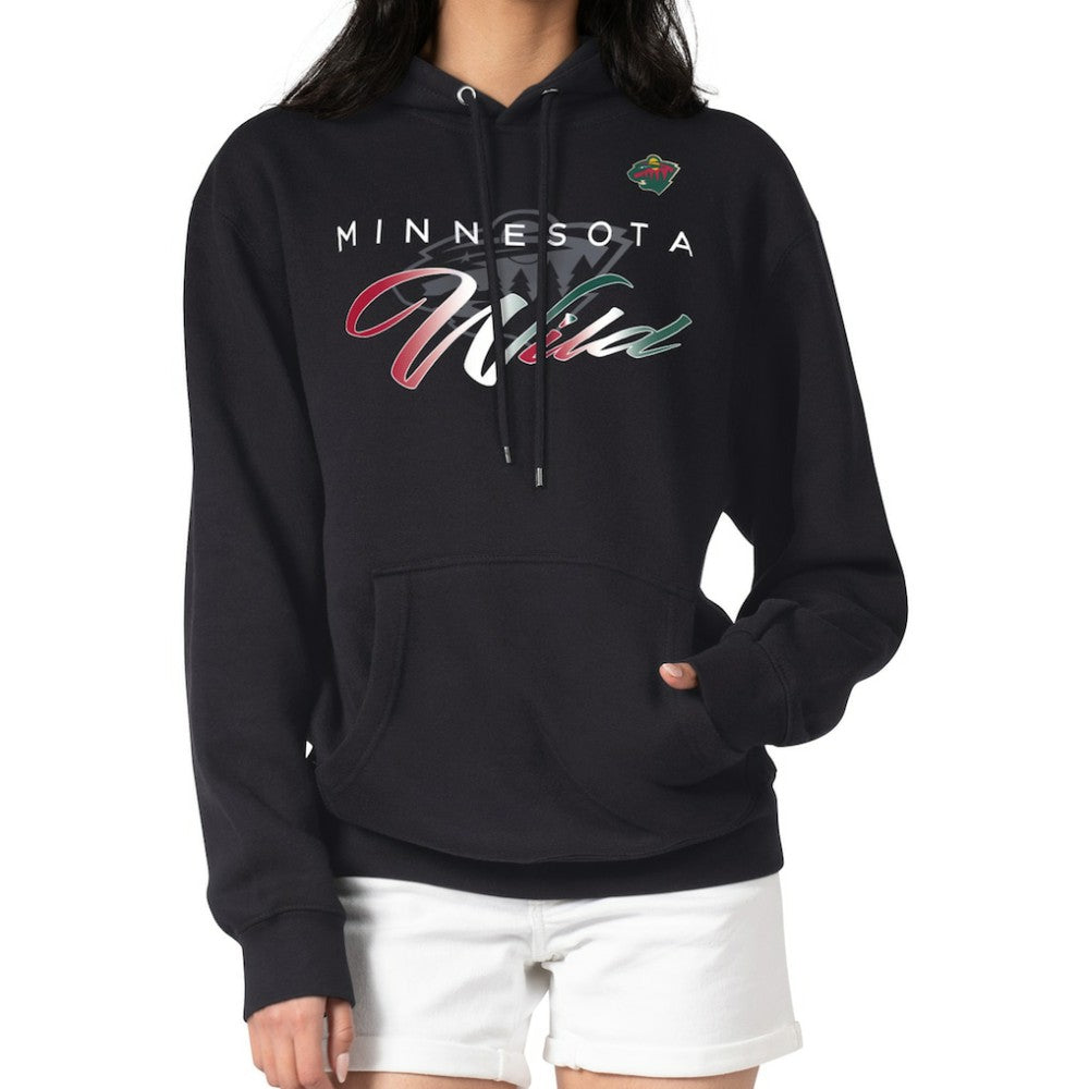 Minnesota Wild G-III 4Her by Carl Banks Shadow Logo Fleece Pullover Hoodie
