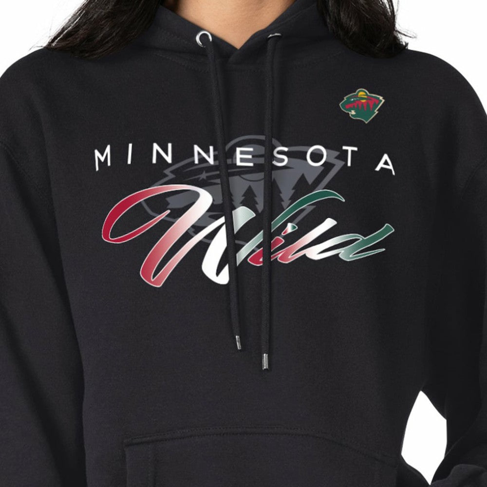 Minnesota Wild G-III 4Her by Carl Banks Shadow Logo Fleece Pullover Hoodie