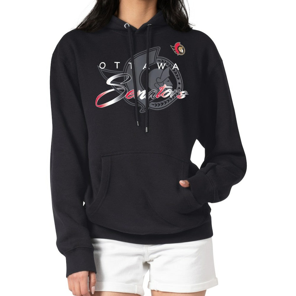 Ottawa Senators G-III 4Her by Carl Banks Shadow Logo Fleece Pullover Hoodie