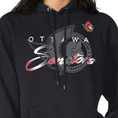 Ottawa Senators G-III 4Her by Carl Banks Shadow Logo Fleece Pullover Hoodie