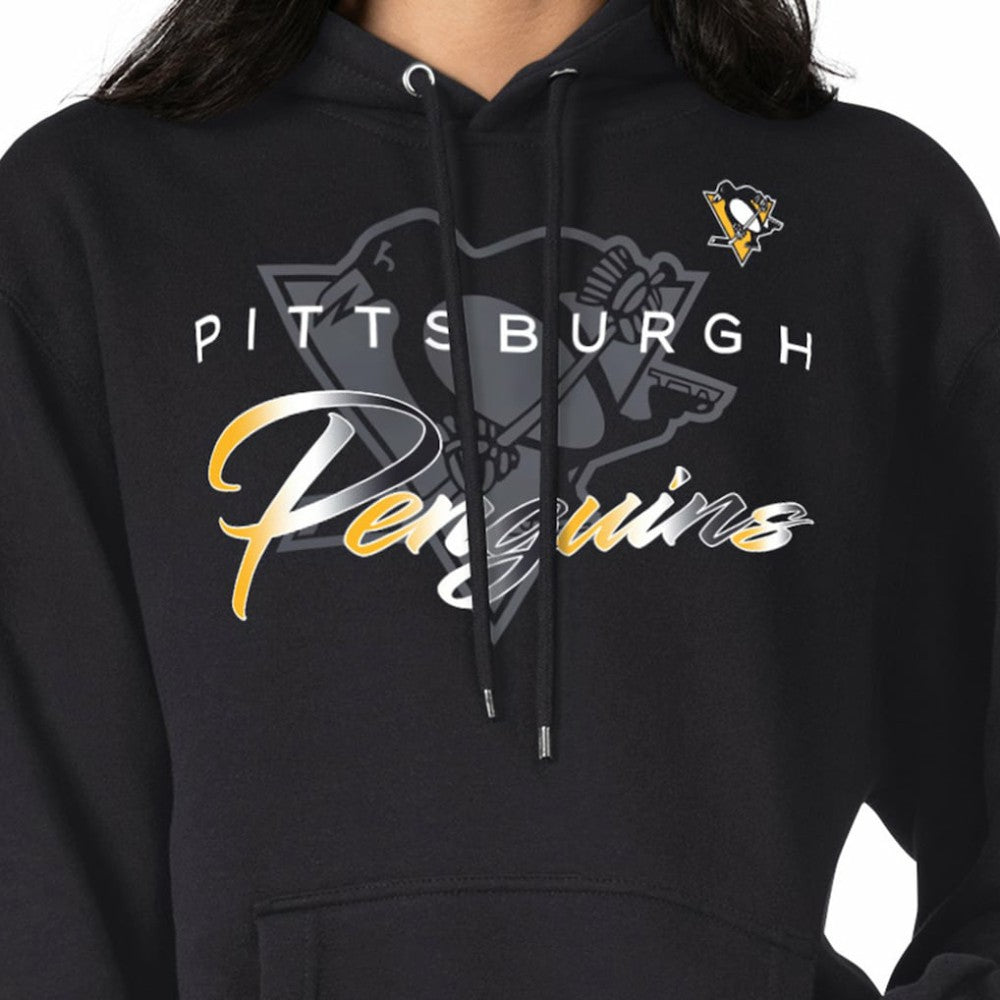 Pittsburgh Penguins G-III 4Her by Carl Banks Shadow Logo Fleece Pullover Hoodie