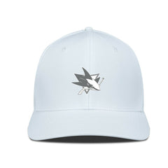 San Jose Sharks Levelwear Rise Slate & Snow Structured Flex Hat