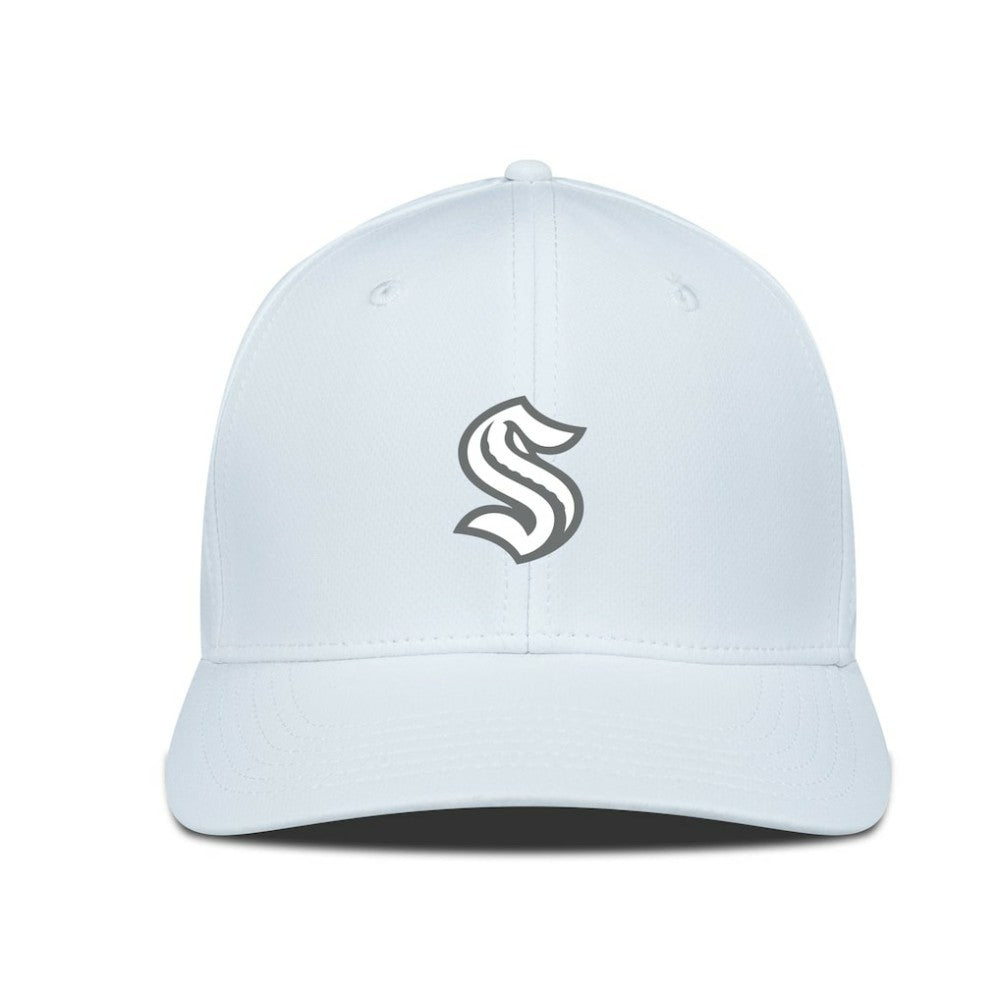 Seattle Kraken Levelwear Rise Slate & Snow Structured Flex Hat