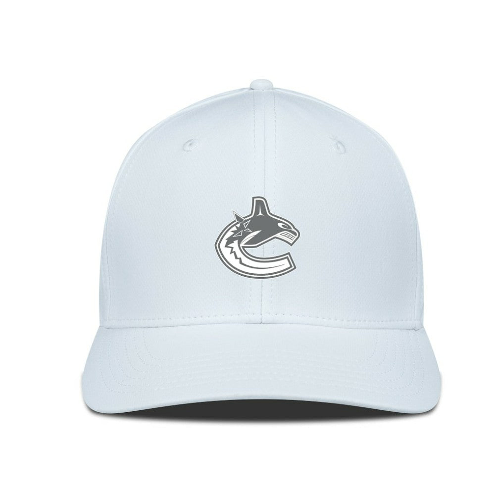 Vancouver Canucks Levelwear Rise Slate & Snow Structured Flex Hat