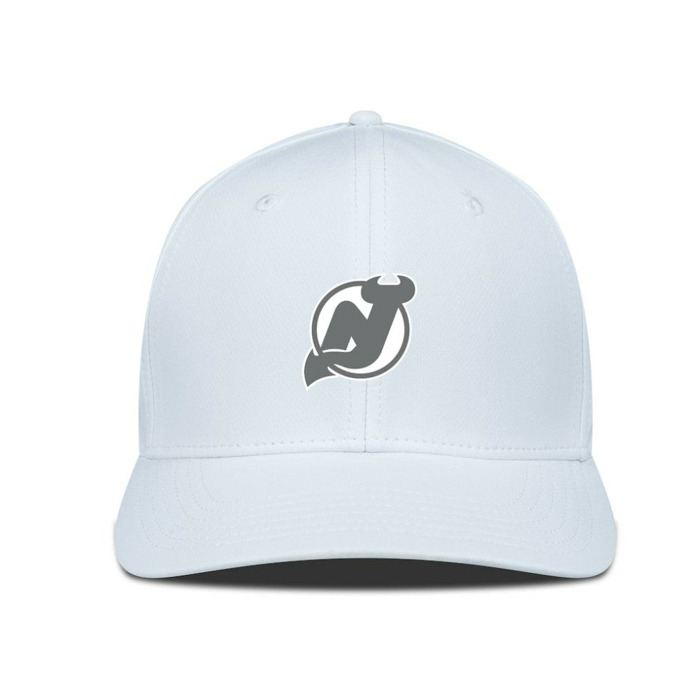 New Jersey Devils Levelwear Rise Slate & Snow Structured Flex Hat