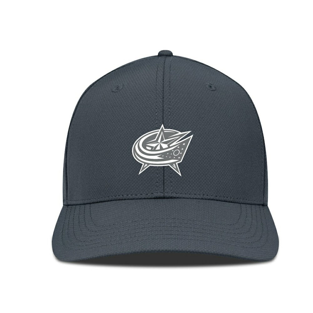 Columbus Blue Jackets Levelwear Rise Slate & Snow Structured Flex Hat