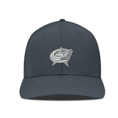 Columbus Blue Jackets Levelwear Rise Slate & Snow Structured Flex Hat