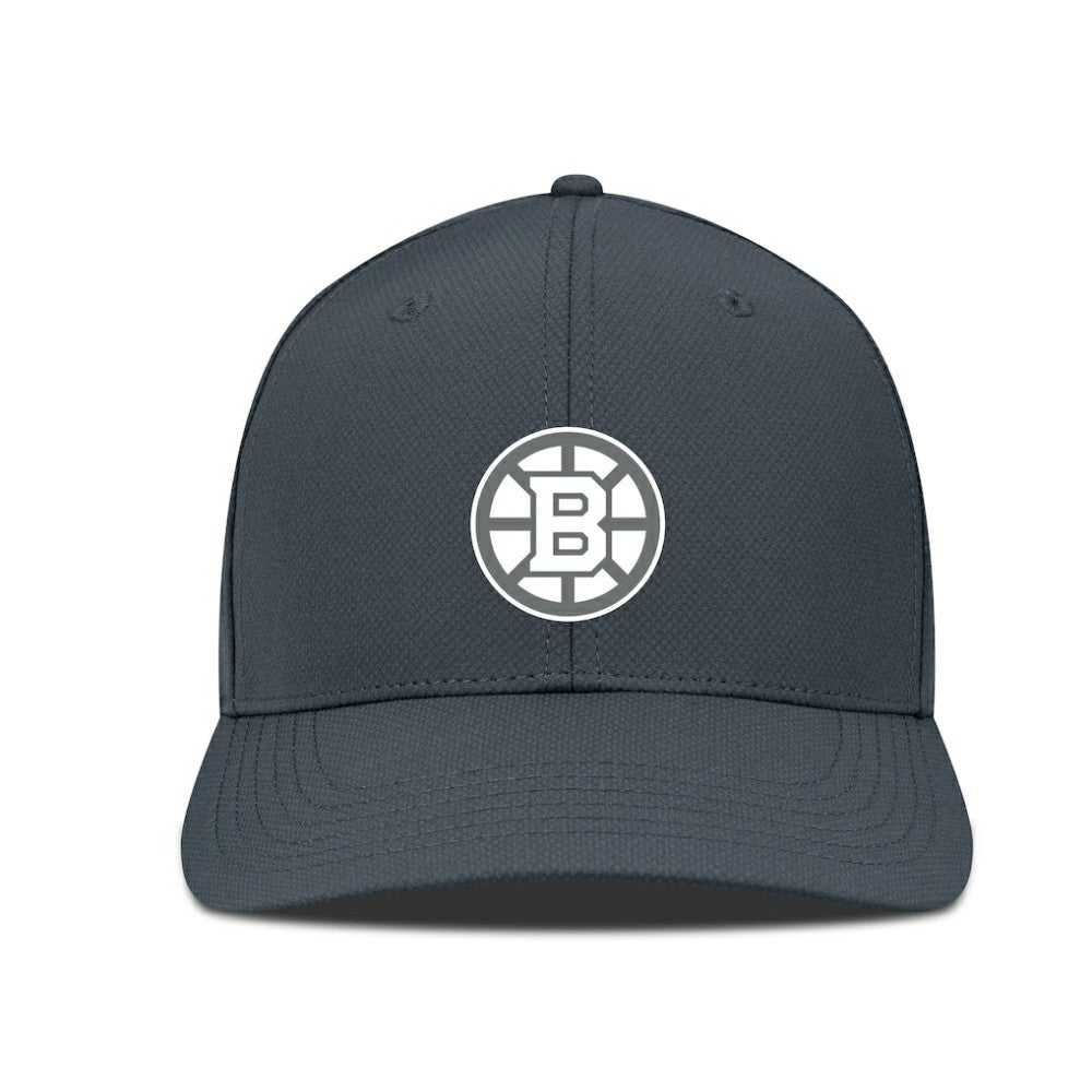 Boston Bruins Levelwear Rise Slate & Snow Structured Flex Hat