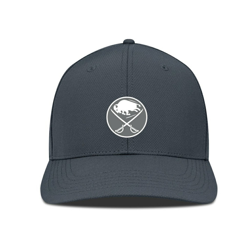 Buffalo Sabres Levelwear Rise Slate & Snow Structured Flex Hat