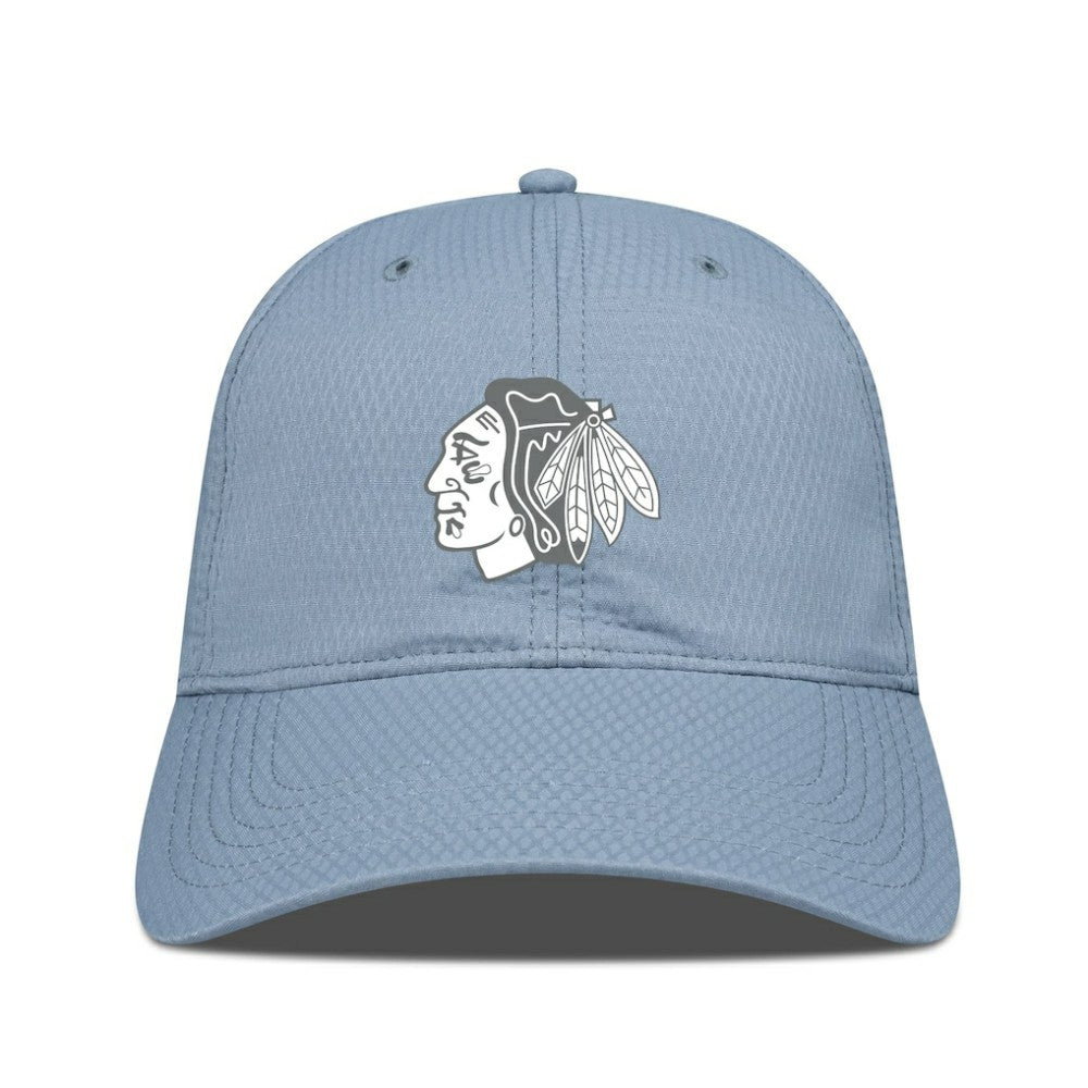 Chicago Blackhawks Levelwear Matrix Slate & Snow Unstructured Adjustable Hat