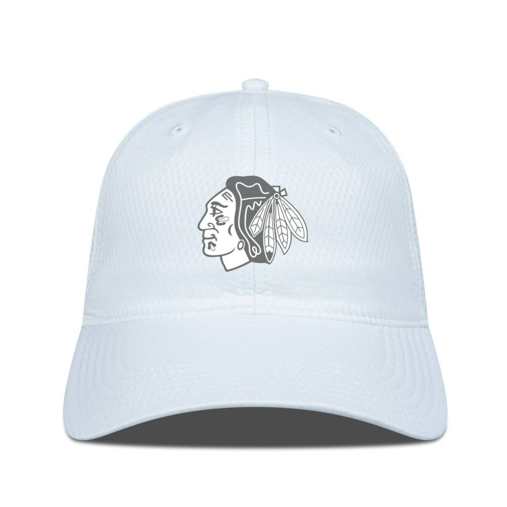Chicago Blackhawks Levelwear Matrix Slate & Snow Unstructured Adjustable Hat