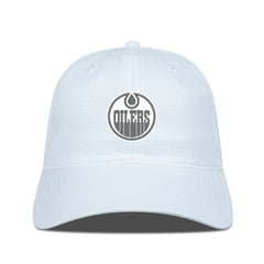 Edmonton Oilers Levelwear Matrix Slate & Snow Unstructured Adjustable Hat