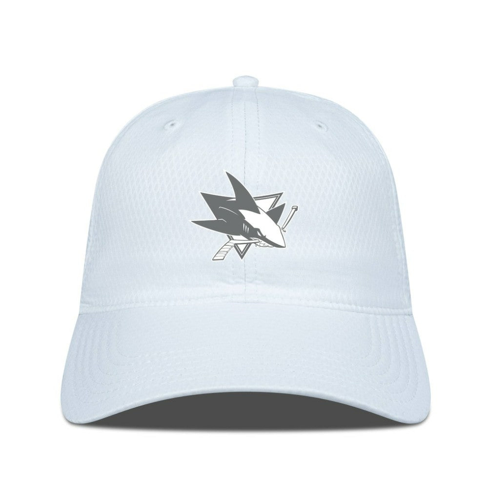 San Jose Sharks Levelwear Matrix Slate & Snow Unstructured Adjustable Hat
