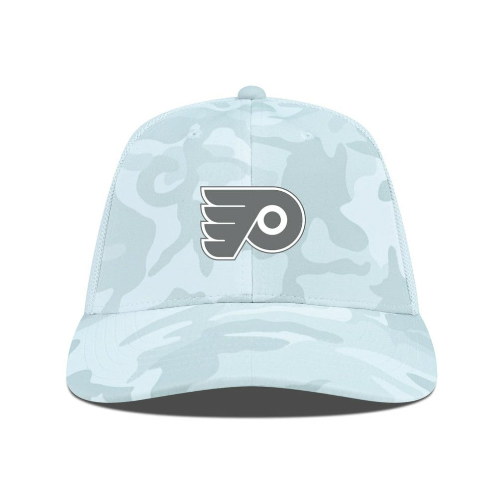 Philadelphia Flyers Levelwear Clash Slate & Snow Meshback Flex Hat