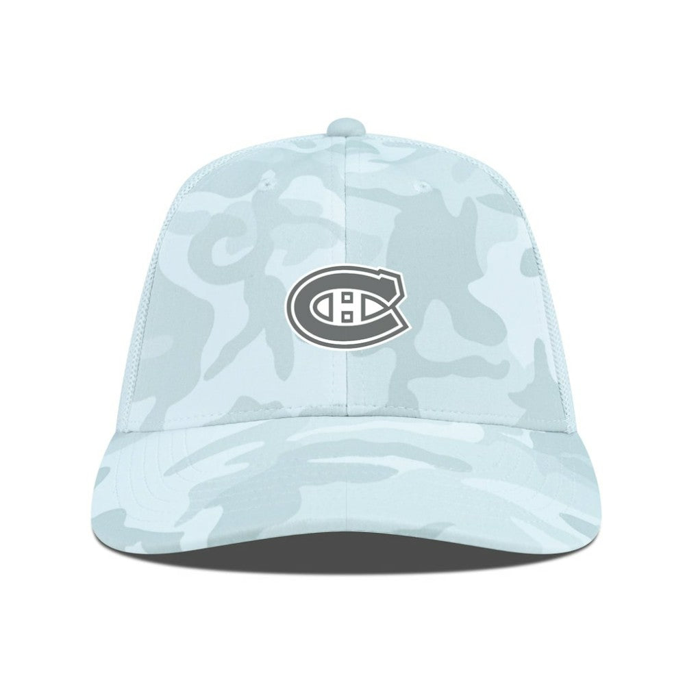 Montreal Canadiens Levelwear Clash Slate & Snow Meshback Flex Hat