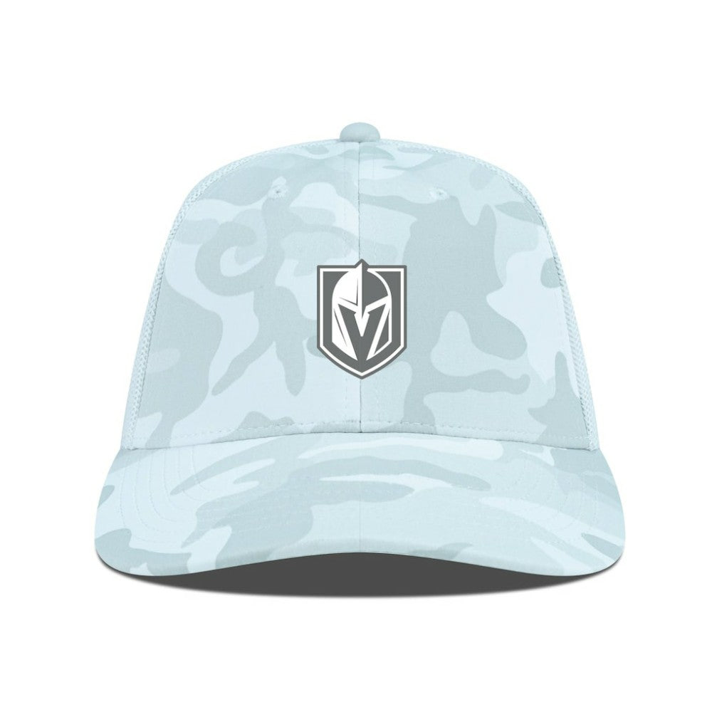 Vegas Golden Knights Levelwear Clash Slate & Snow Meshback Flex Hat