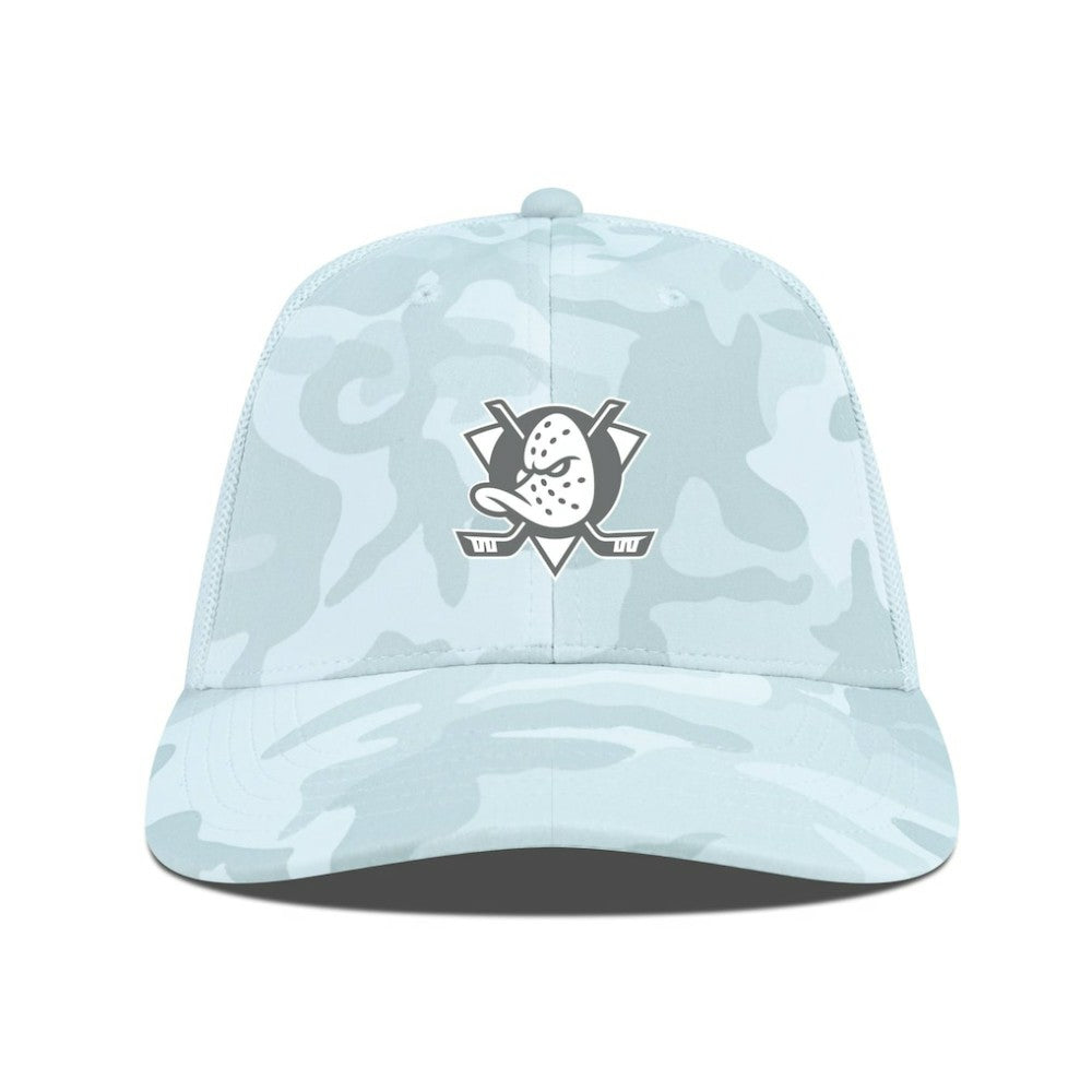 Anaheim Ducks Levelwear Clash Slate & Snow Meshback Flex Hat
