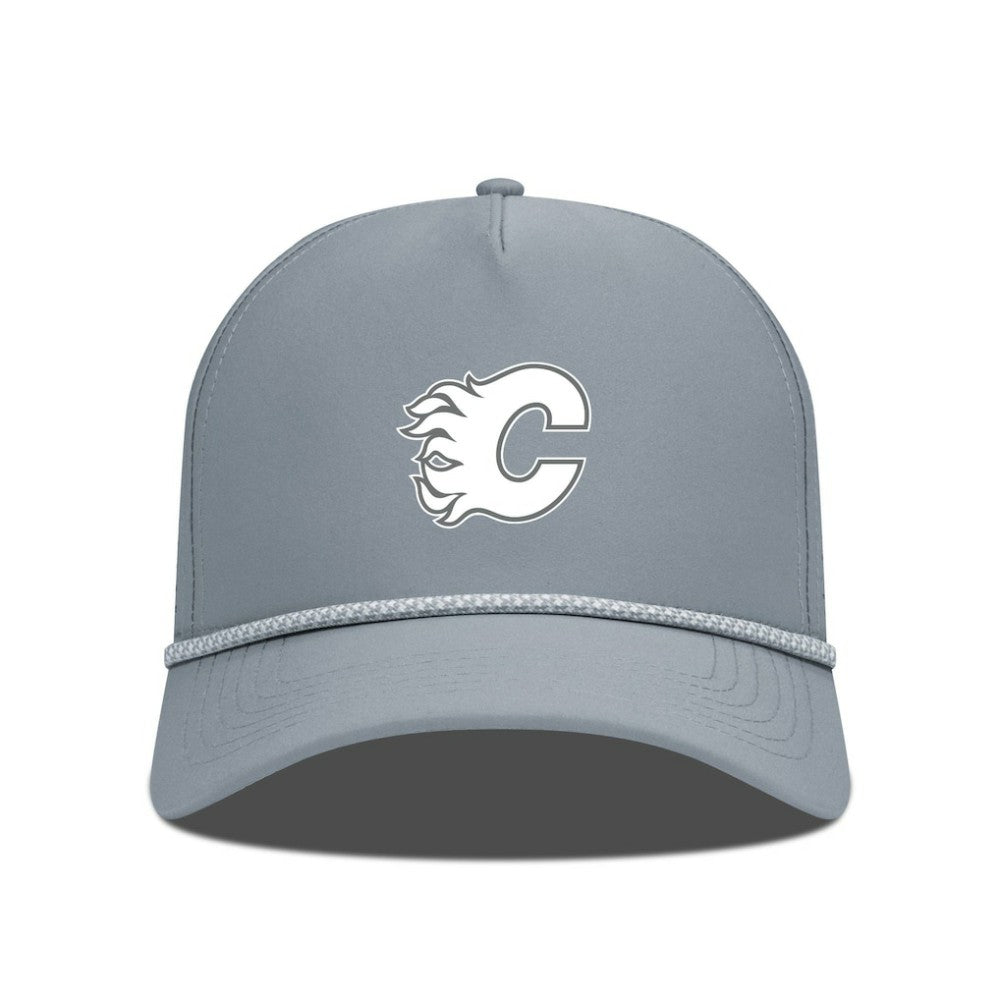Calgary Flames Levelwear Gordon Slate & Snow Rope Adjustable Hat