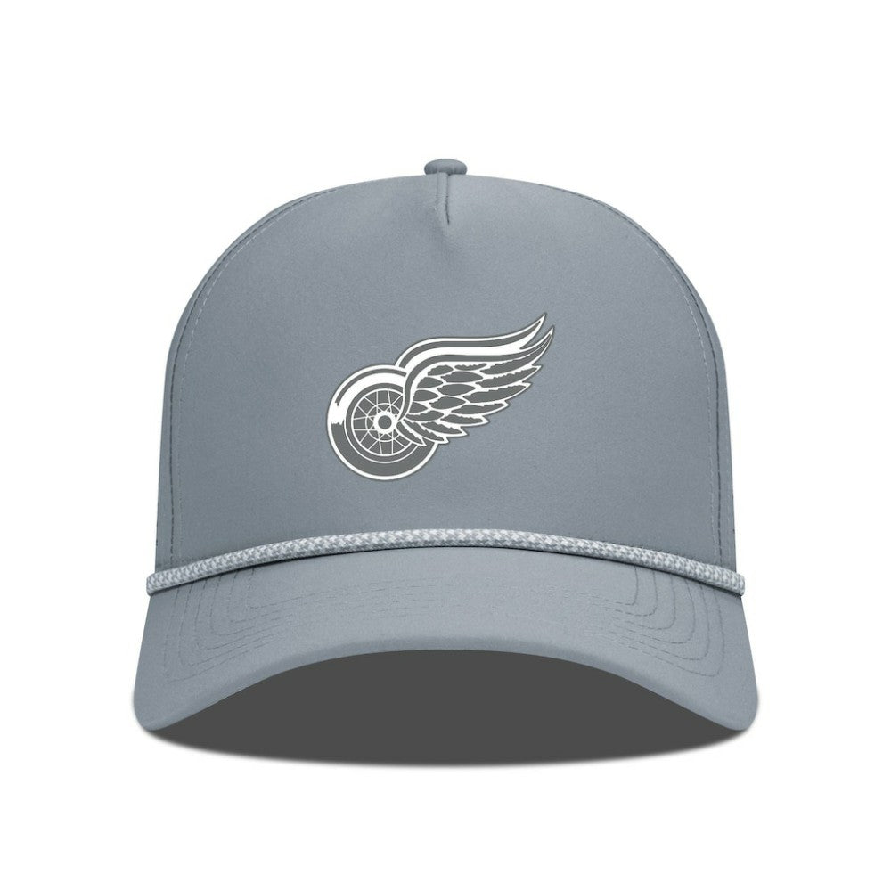 Detroit Red Wings Levelwear Gordon Slate & Snow Rope Adjustable Hat