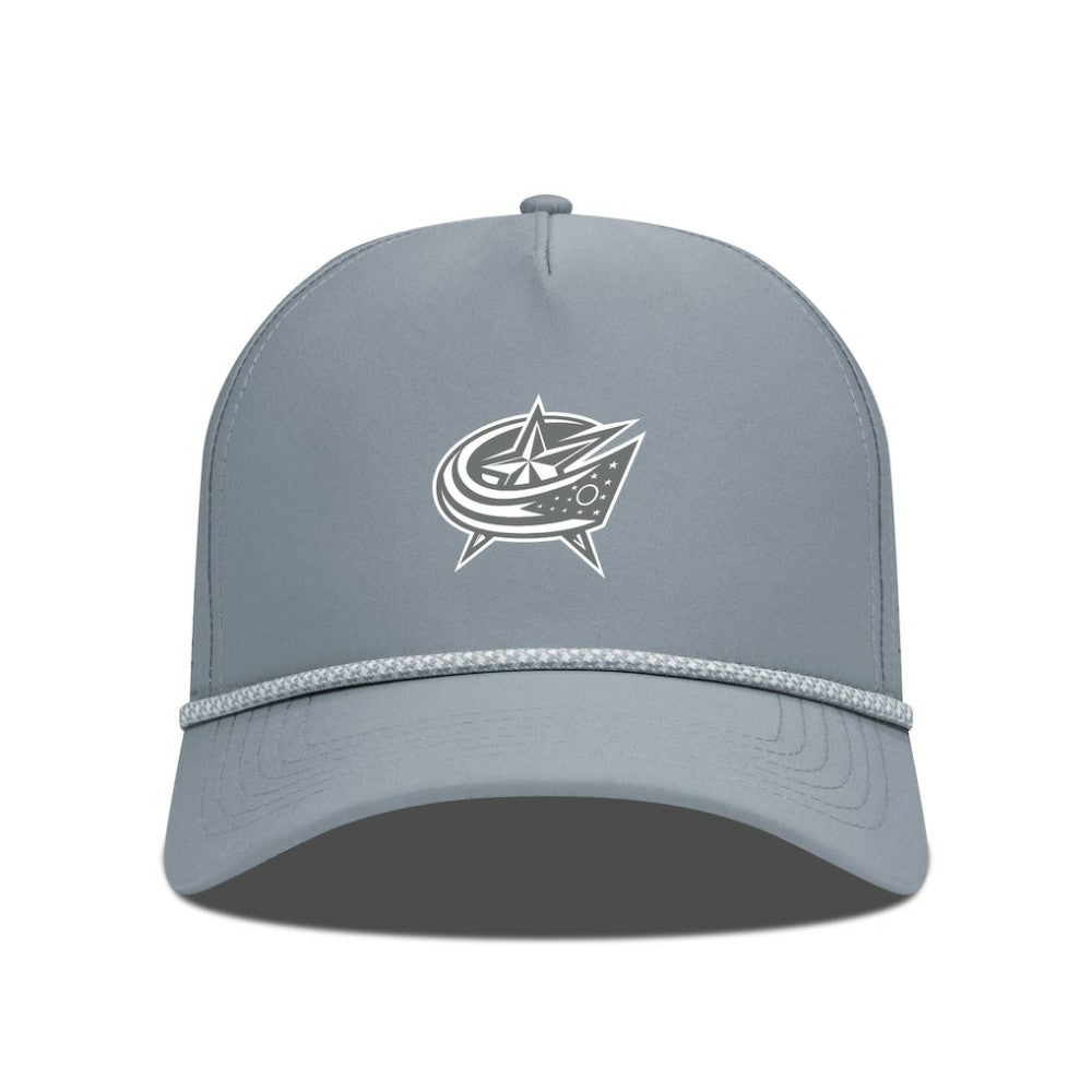 Columbus Blue Jackets Levelwear Gordon Slate & Snow Rope Adjustable Hat