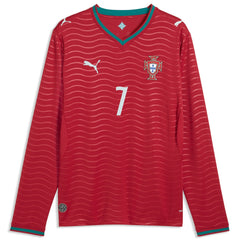 Cristiano Ronaldo Portugal National Team 2026 Home Replica Long Sleeve Jersey / Soccer Sale