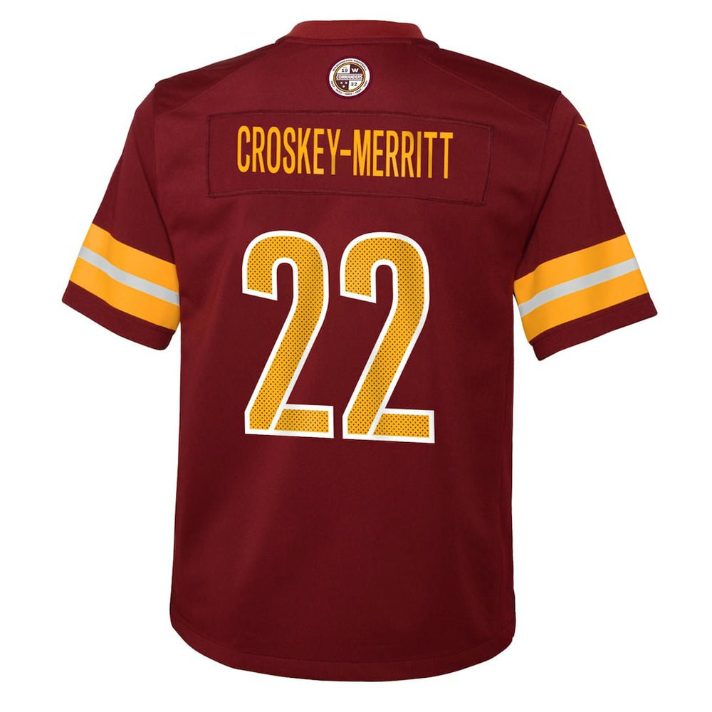 NFL Washington Commanders Jacory Croskey-Merritt  Youth Team Game Jersey