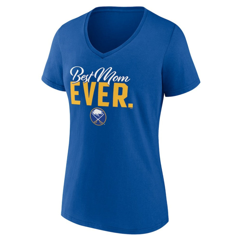 Buffalo Sabres Women's Best Mom Ever V-Neck T-Shirt