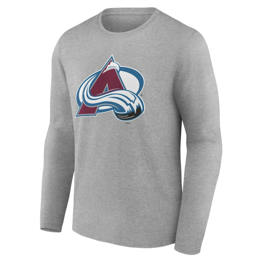 Colorado Avalanche Women's Primary Logo Long Sleeve V-Neck T-Shirt