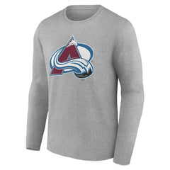 Colorado Avalanche Women's Primary Logo Long Sleeve V-Neck T-Shirt