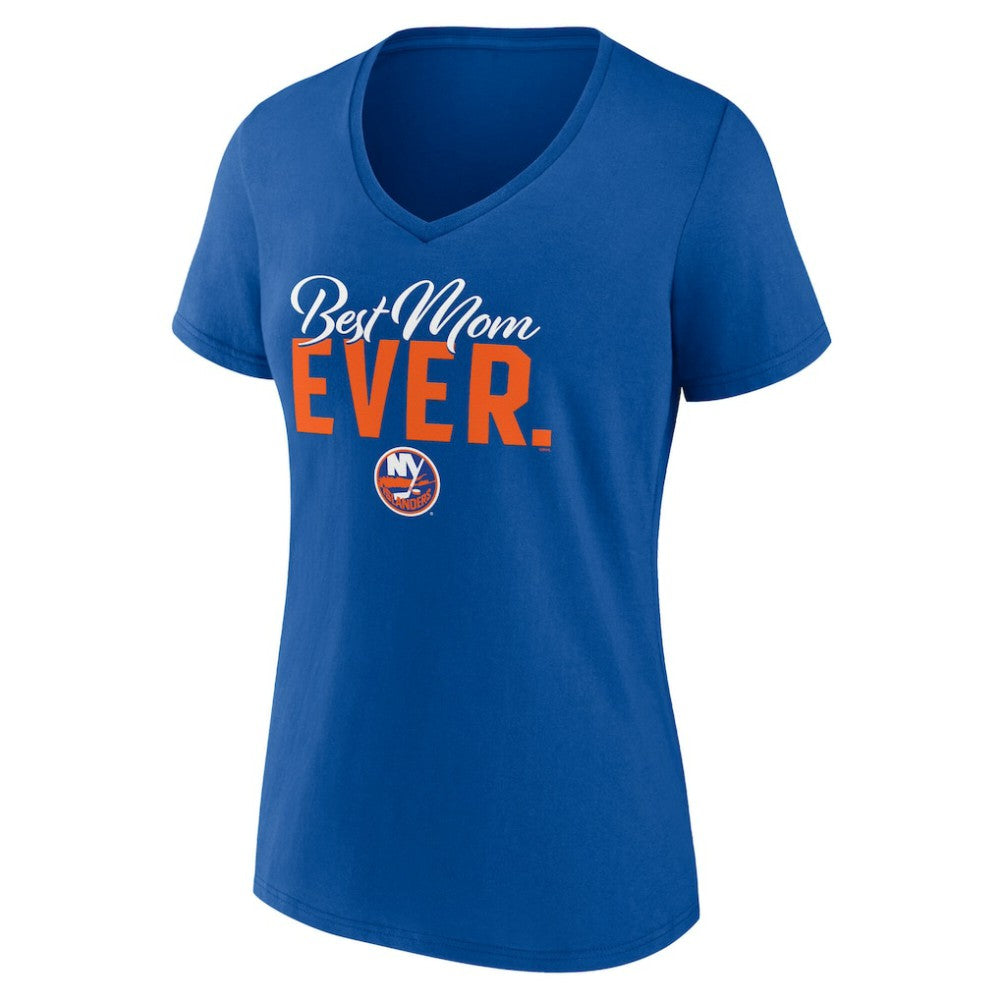 New York Islanders Women's Best Mom Ever V-Neck T-Shirt