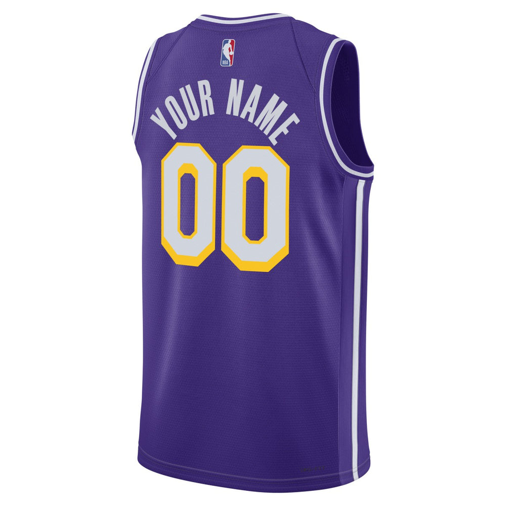 Los Angeles Lakers Jordan Brand Unisex Swingman Custom Jersey - Statement Edition - Purple outlet