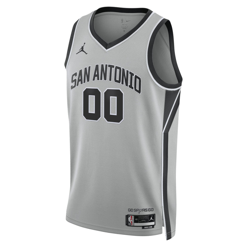 San Antonio Spurs Jordan Brand Unisex Swingman Custom Jersey - Statement Edition - Silver for sale
