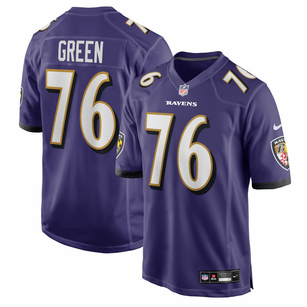 NFL Baltimore Ravens Kenyon Green  Team Game Jersey