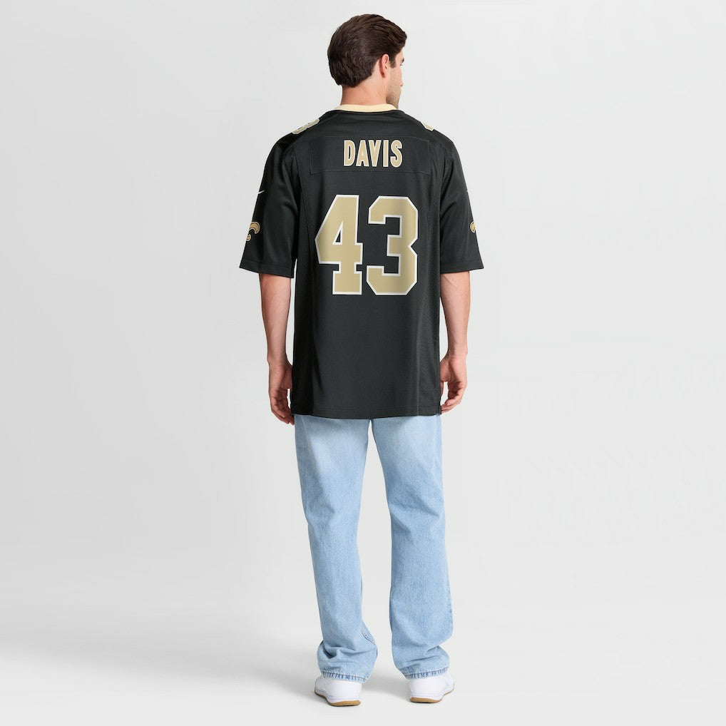 NFL New Orleans Saints Michael Davis  Team Game Jersey
