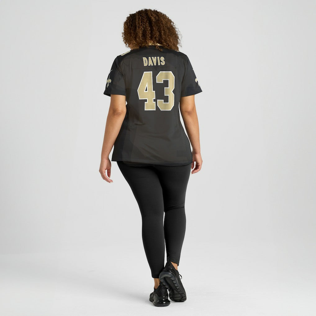 NFL New Orleans Saints Michael Davis  Women's Team Game Jersey