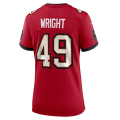 NFL Tampa Bay Buccaneers Owen Wright  Women's Team Game Jersey