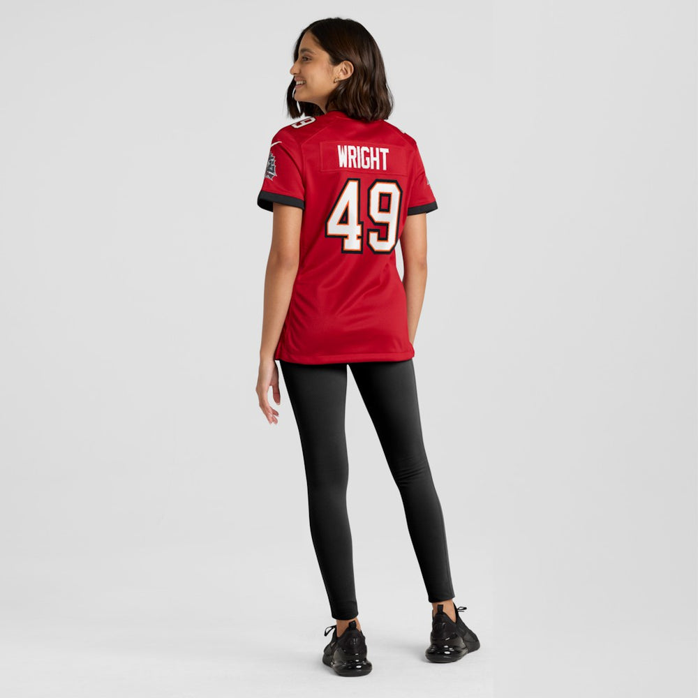 NFL Tampa Bay Buccaneers Owen Wright  Women's Team Game Jersey