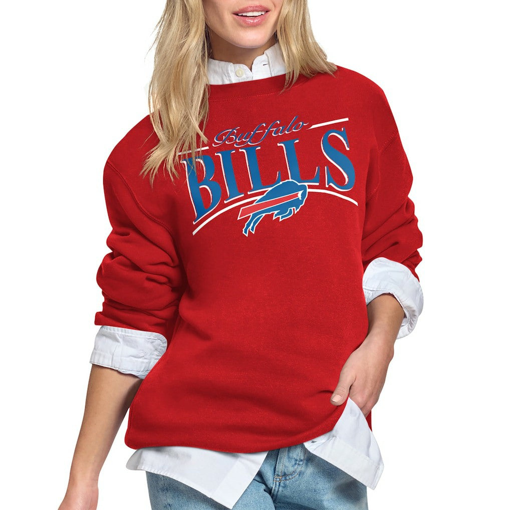 NFL Buffalo Bills Starter Women's Arch Stripe Fleece Sweatshirt