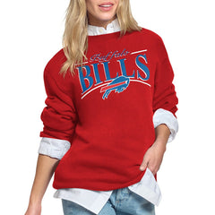 NFL Buffalo Bills Starter Women's Arch Stripe Fleece Sweatshirt