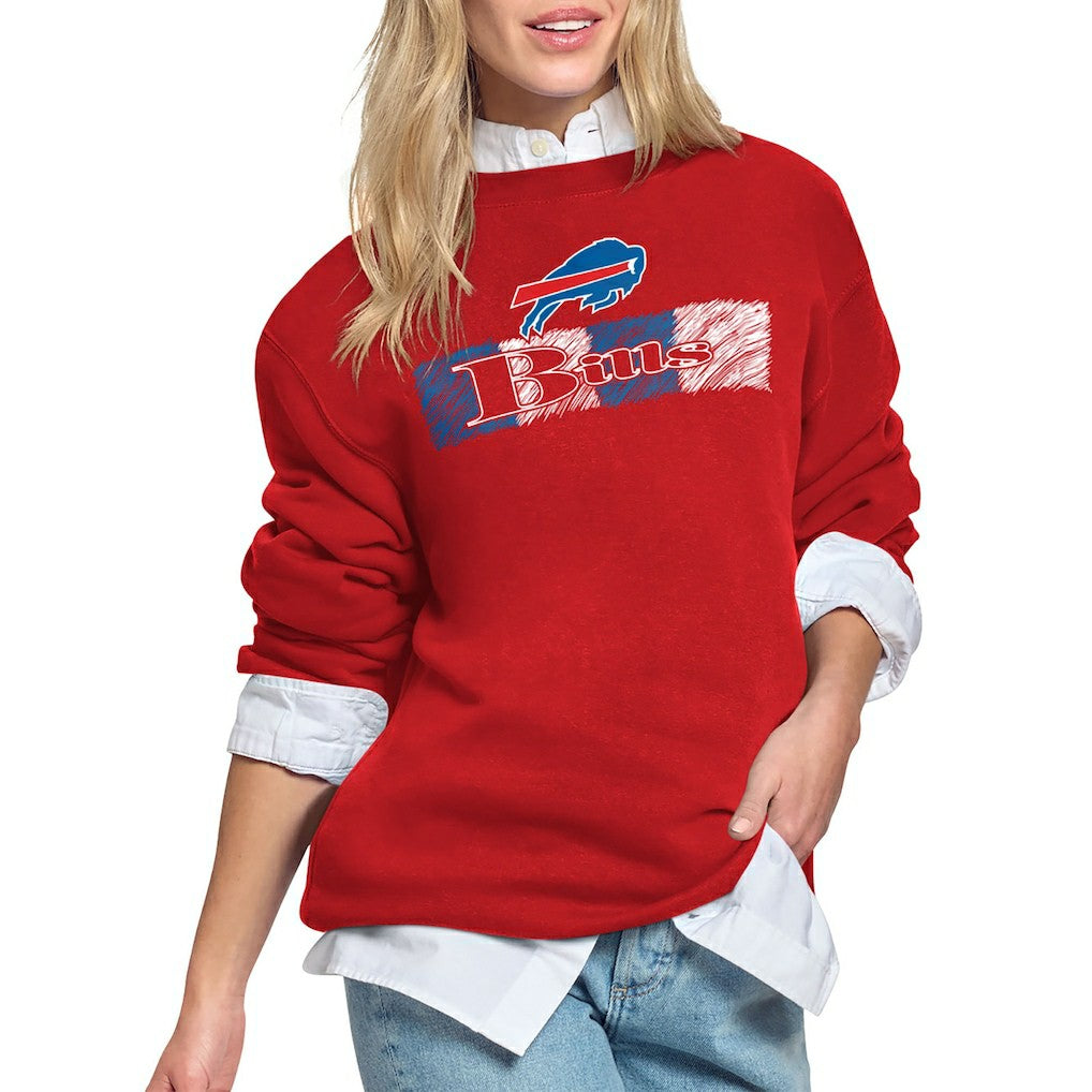 NFL Buffalo Bills Starter Women's Color Shading Team Logo Fleece Sweatshirt