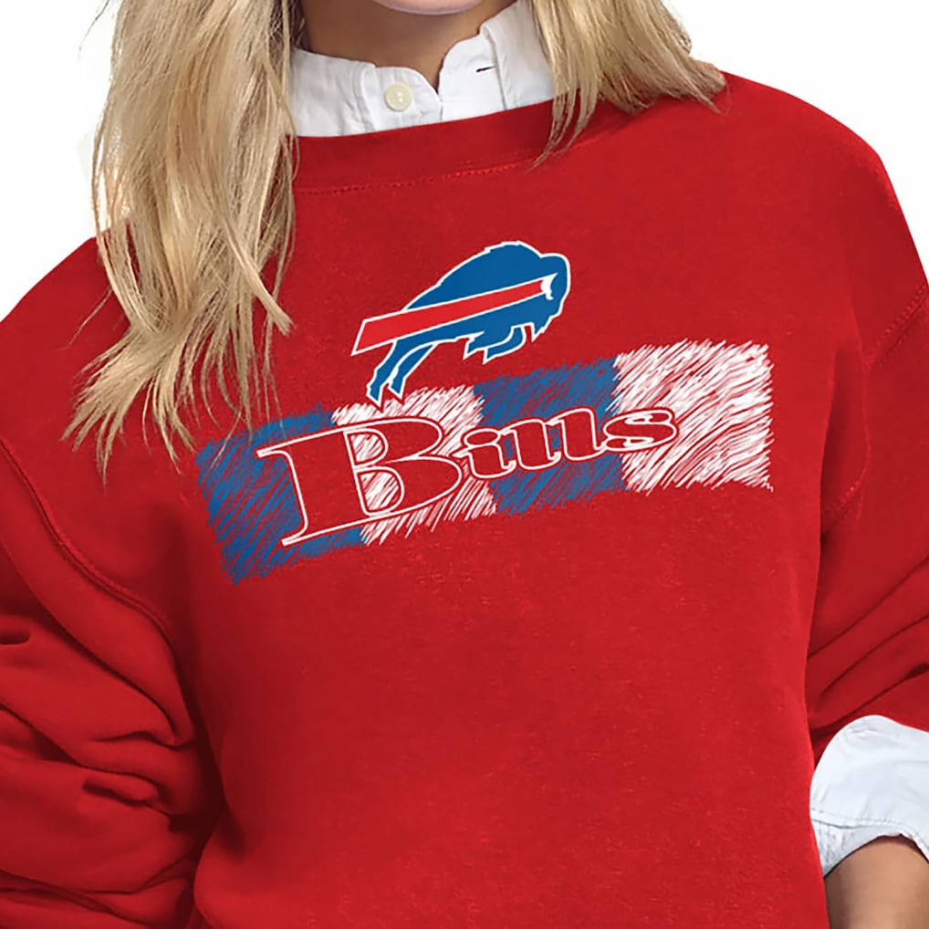 NFL Buffalo Bills Starter Women's Color Shading Team Logo Fleece Sweatshirt