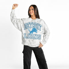 NFL Detroit Lions Gameday Couture Women's Whiteout Oversized Premium Fleece Sweatshirt